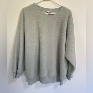 A new day teddy fleece light blue crewneck size XXL